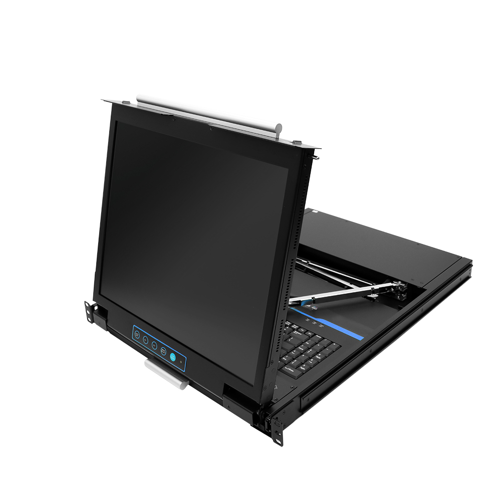VGA KVM консоль на 8 портов KVM-LCD-1908-HD-DR (Разрешение 1280x1024) (Dual Rail)